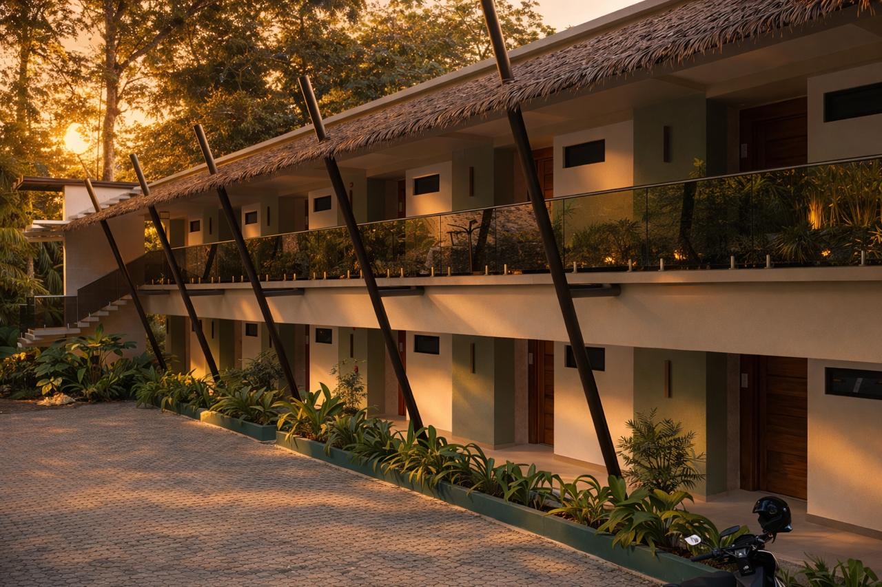 Two-bedroom luxury suite building with jungle and ocean view at Miamar